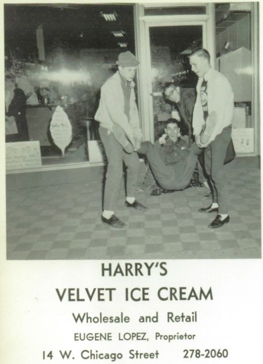 Jeannies Diner (Harrys Ice Cream) - Coldwater High School Class Of 1960S Yearbook Ad